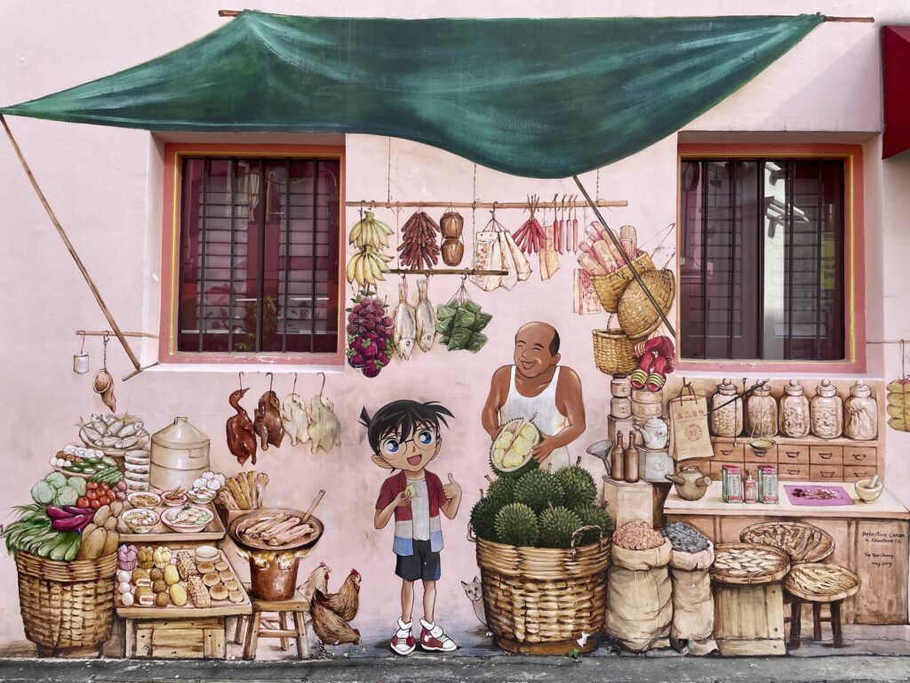 シンガポール コナン 壁画